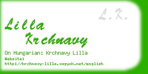 lilla krchnavy business card